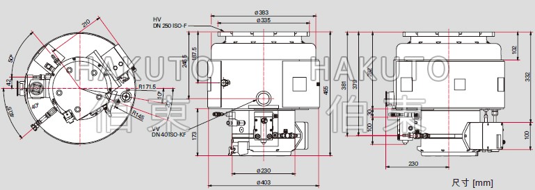 涡轮分子泵 HiPace® 2800 IT尺寸