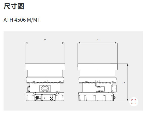 ATH 4506 M/MT 尺寸